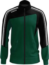 Masita | Trainingsjack Forza - Ademend en Licht - Groen-Zwart - 164