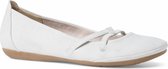 Tamaris Dames Ballerina 1-1-22110-26 211 wit smal Maat: 40 EU