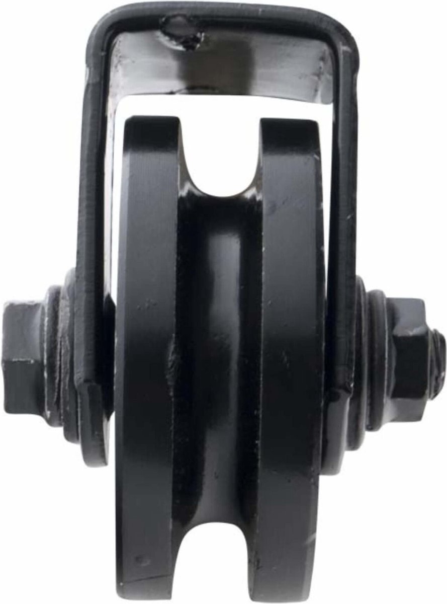 Enkele Swivel Katrol Blokken - 2x 90mm - Met U Montage Beugel - 360