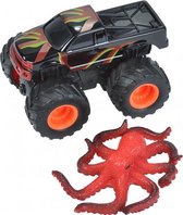 speelset truck en octopus junior zwart/rood 2-delig