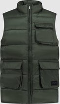 Purewhite -  Heren Regular Fit   Bodywarmer  - Groen - Maat XXL