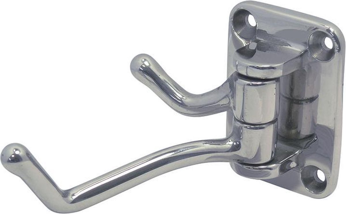 Kledinghaak met 2 draaibare haken RVS-304 (A2)
