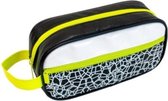 etui Kixx junior 22 x 7 cm zwart/wit/geel