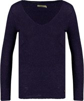 DEELUXE Glittergebreide trui ANDREA Navy Lurex