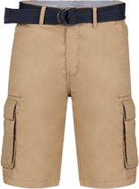 DEELUXE Cargoshort met losse pasvorm BARNY Dark Tobacco