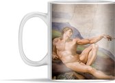 Mok - De schepping van Adam - Schilderij van Michelangelo - 350 ml - Beker