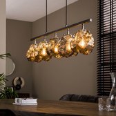 Industriële Hanglamp Rocks - Chrome Glas - 5-Lichts