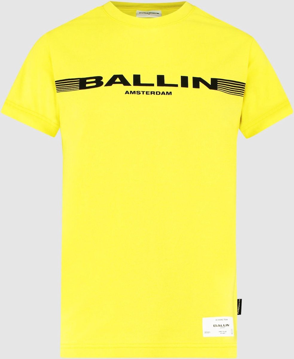 Ballin Amsterdam - Jongens Regular Fit T-shirt - Geel - Maat 104 | bol.com