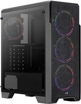 Micro ATX/ Mini ITX / ATX Midtower Behuizing Aerocool Ore Saturn RGB USB 3.2 Zwart