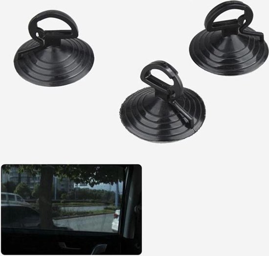 BukkitBow - Zonneschermen voor auto - Zonnegordijn Met Zuignappen - Zonnescherm met Zuignappen Voor Autoraam - Set van 2 stuks van BukkitBow — afbeelding 5