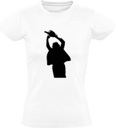 Leatherface Dames t-shirt | horror | film | kettingzaag | cadeau | Wit