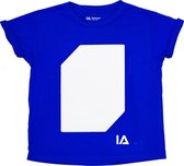 IA Interactief Glow T-Shirt voor Kinderen - Super Groene Gloed - Donkerblauw - Maat 128