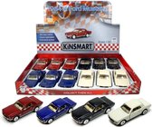 KINSMART Ford MUSTANG 1964 1/2 12st. in tray  p/st. €  4 colors schaalmodel 4,5"
