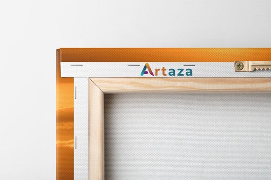 Artaza Peinture sur toile Avion au coucher du soleil - 80 x 80 - Groot - Photo sur toile - Impression sur toile