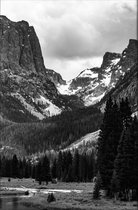 Walljar - Bridger-Teton Mountain - Muurdecoratie - Poster met lijst