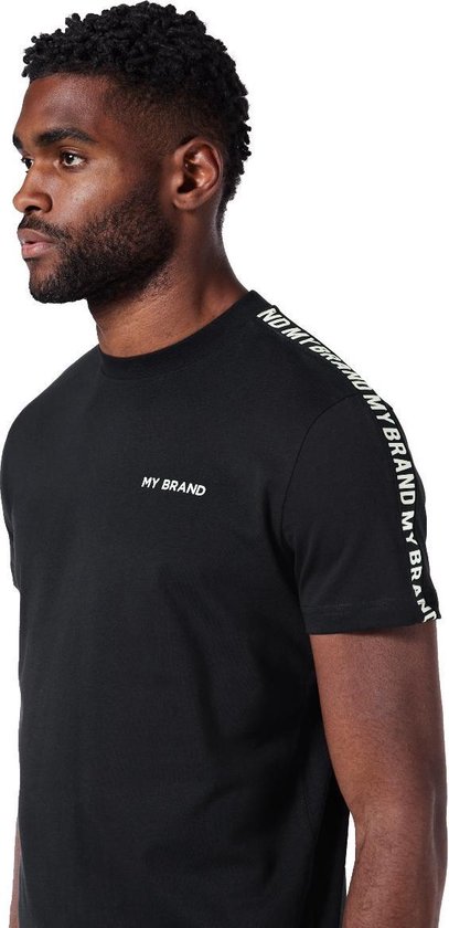 My Brand Tape T-Shirt Black/White - L | bol.com