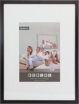 Houten Fotolijst - Profiel M142 - 40 x 40 cm - Zwart Glad