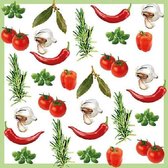 Ambiente - Italian Vegetables - papieren lunch servetten