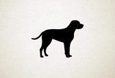 Braque Du Bourbonnais - Silhouette hond - L - 71x98cm - Zwart - wanddecoratie
