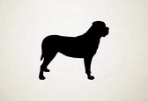 Mastiff - Silhouette hond - XS - 24x28cm - Zwart - wanddecoratie