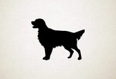 Flat-coated Retriever - Silhouette hond - S - 43x55cm - Zwart - wanddecoratie
