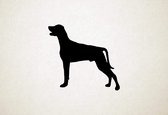 Labmaraner - Silhouette hond - XS - 24x25cm - Zwart - wanddecoratie