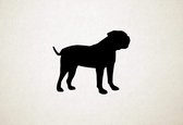 Amerikaanse Bulldog - American Bulldog - Silhouette hond - L - 75x90cm - Zwart - wanddecoratie
