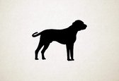 Black Mouth Cur - Silhouette hond - L - 75x99cm - Zwart - wanddecoratie