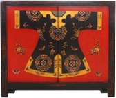 Fine Asianliving Chinese Dressoir Handgeschilderd Kimono B110xD42xH94cm Chinese Meubels Oosterse Kast