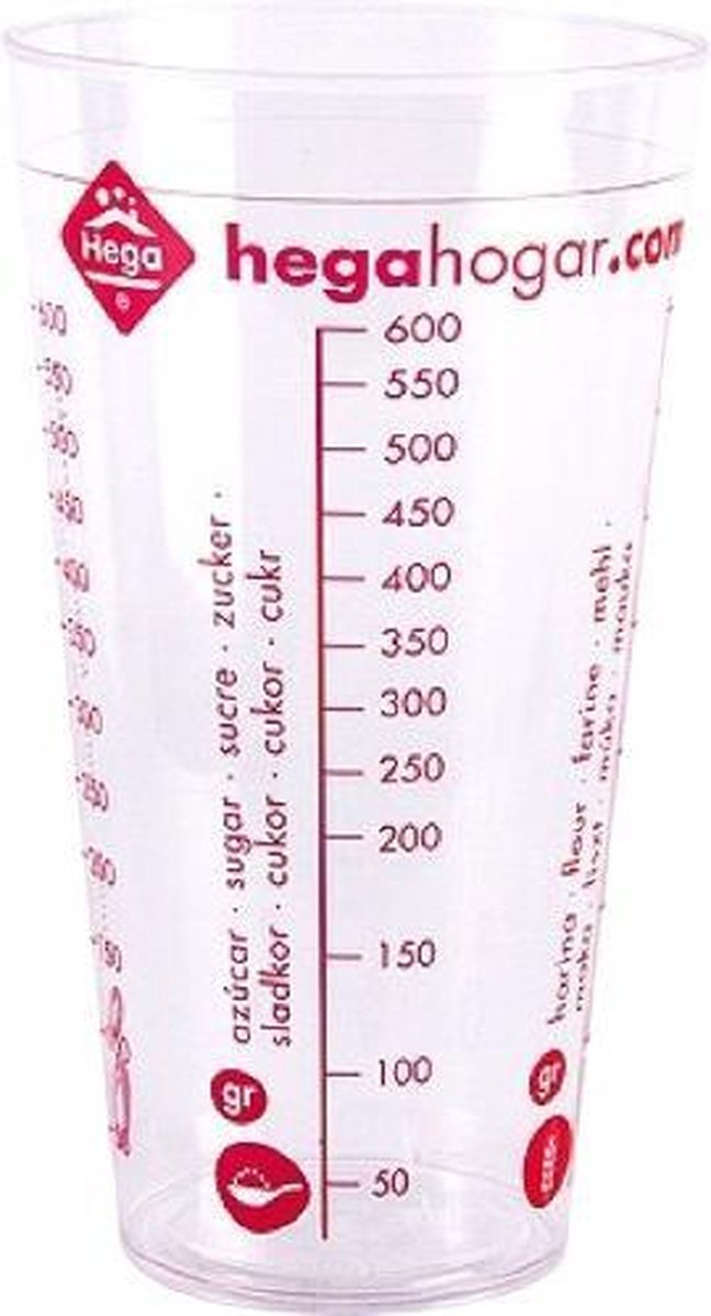 Hega Maatbeker 0 75 Liter 9 7 X 17 2 Cm Transparant