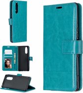 Portemonnee Book Case Hoesje Geschikt voor: Sony Xperia 10 III - turquoise