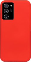 ADEL Siliconen Back Cover Softcase Hoesje Geschikt voor Samsung Galaxy Note 20 - Rood