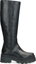 Sacha - Dames - Zwarte hoge chelsea boots - Maat 40