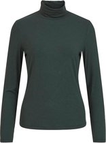 Vila T-shirt Visolitta Rib Rollneck L/s Top/su - 14056526 Darkest Spruce Dames Maat - L