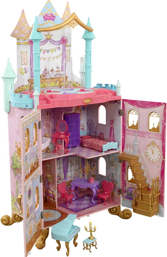 KidKraft Disney Princess® Dance and Dream Houten Poppenhuis met 20  accessoires, licht... | bol