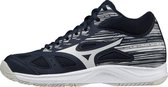 Mizuno Stealth Star Mid kinderen - Sportschoenen - wit/blauw - maat 37