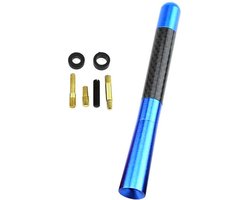 Korte antenne voor auto Blauw / Autoantenne / Met carbon motief / HaverCo