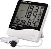 Precisie Digitale Thermometer Hygrometer Temperatuur Vochtigheid Klok / Indoor Outdoor / HaverCo