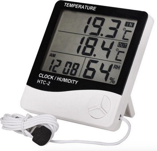 Horloge d'humidité de température d'hygromètre de thermomètre