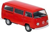 Metalen Volkswagen Bus T2 (1972) Rood