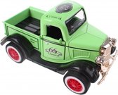 schaalmodel classic cars die-cast lichtgroen 12 cm