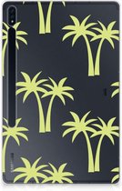 TPU Backcase Geschikt voor Samsung Galaxy Tab S7 Plus Beschermhoes Palmtrees met transparant zijkanten
