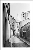 Walljar - Montmartre '36 - Zwart wit poster