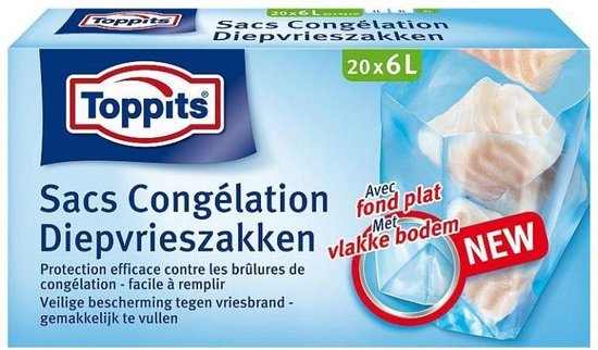 Toppits Diepvrieszakken 6 Liter Zakjes Bol Com