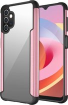 Voor Samsung Galaxy A32 5G Iron Man-serie metalen pc + TPU-beschermhoes (roségoud)