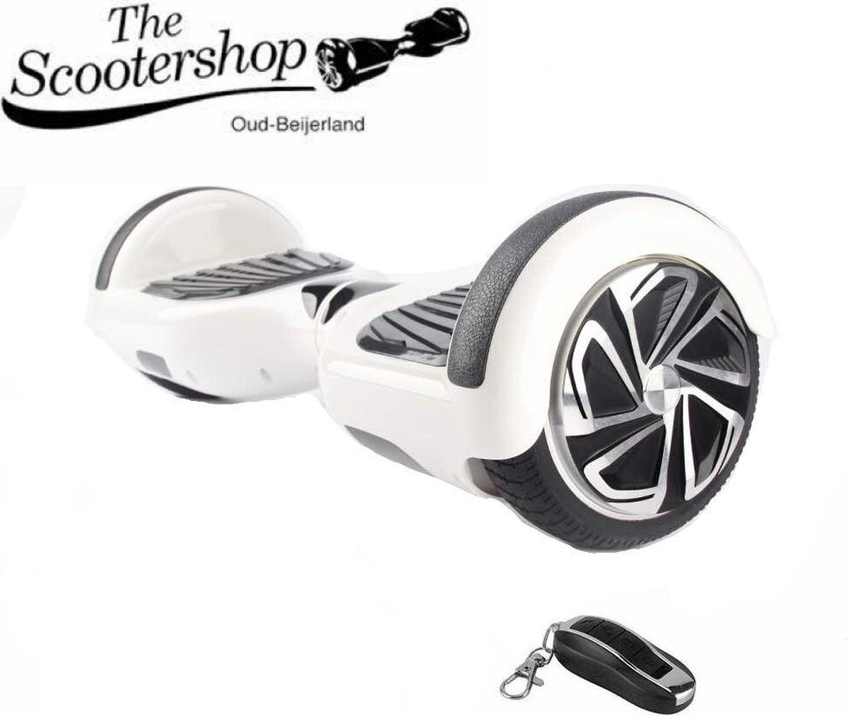 The Scootershop HOVERBOARD, WIT, TAOTAO print, 700W motoren, 20cell SAMSUNG  accu, incl... | bol.com