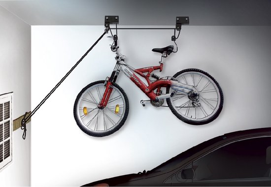 Fietslift ophangsysteem plafondbevestiging Strong 57 kg zwart