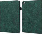 Voor Lenovo M10 Plus/M10 Plus TB-X606F/TB-606X Kant Bloem Embossing Patroon Horizontale Flip Lederen Case met Houder & Kaartsleuven & Portemonnee & Fotolijst (Groen)