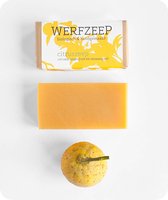 Werfzeep Citruszeep - Natuurlijke zeep - Handgemaakt - Voor gevoelige huid - Biologische en Vegan Zeep - 100 gram