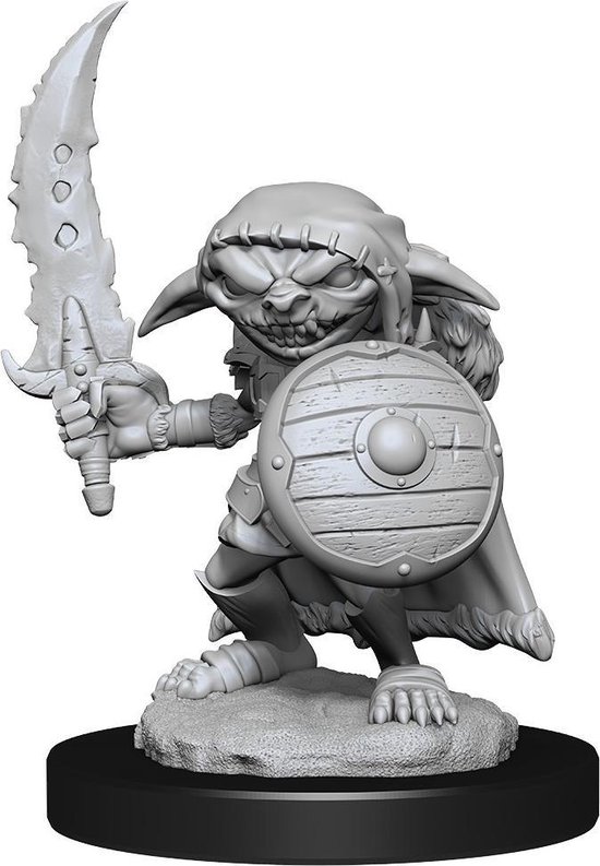 Afbeelding van het spel Pathfinder Miniatures - Goblin Male Fighter - Miniatuur - Ongeverfd